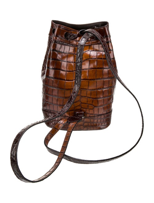 Tomas Maier Embossed Leather Backpack