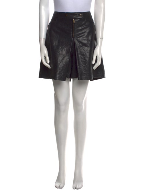 Tomas Maier Leather Knee-Length Shorts