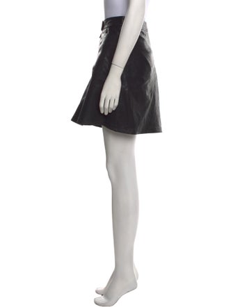 Tomas Maier Leather Knee-Length Shorts