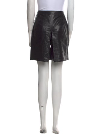 Tomas Maier Leather Knee-Length Shorts