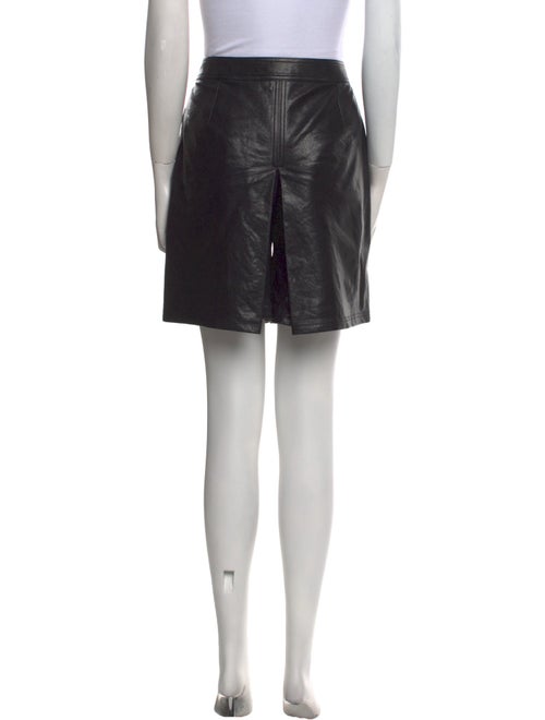 Tomas Maier Leather Knee-Length Shorts