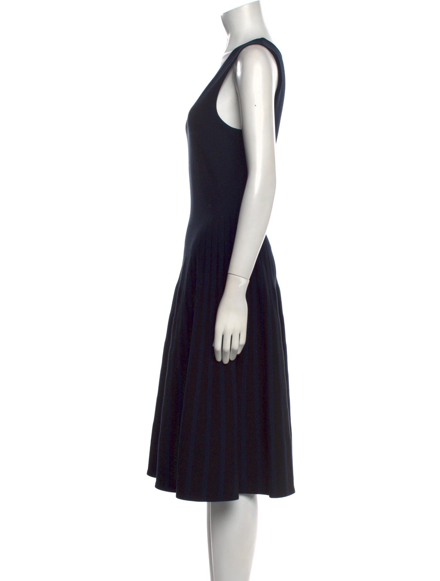 Tomas Maier Scoop Neck Midi Length Dress