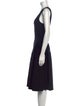 Tomas Maier Scoop Neck Midi Length Dress