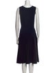 Tomas Maier Scoop Neck Midi Length Dress