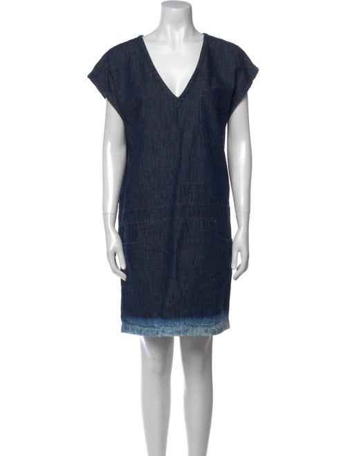 Tomas Maier V-Neck Mini Dress