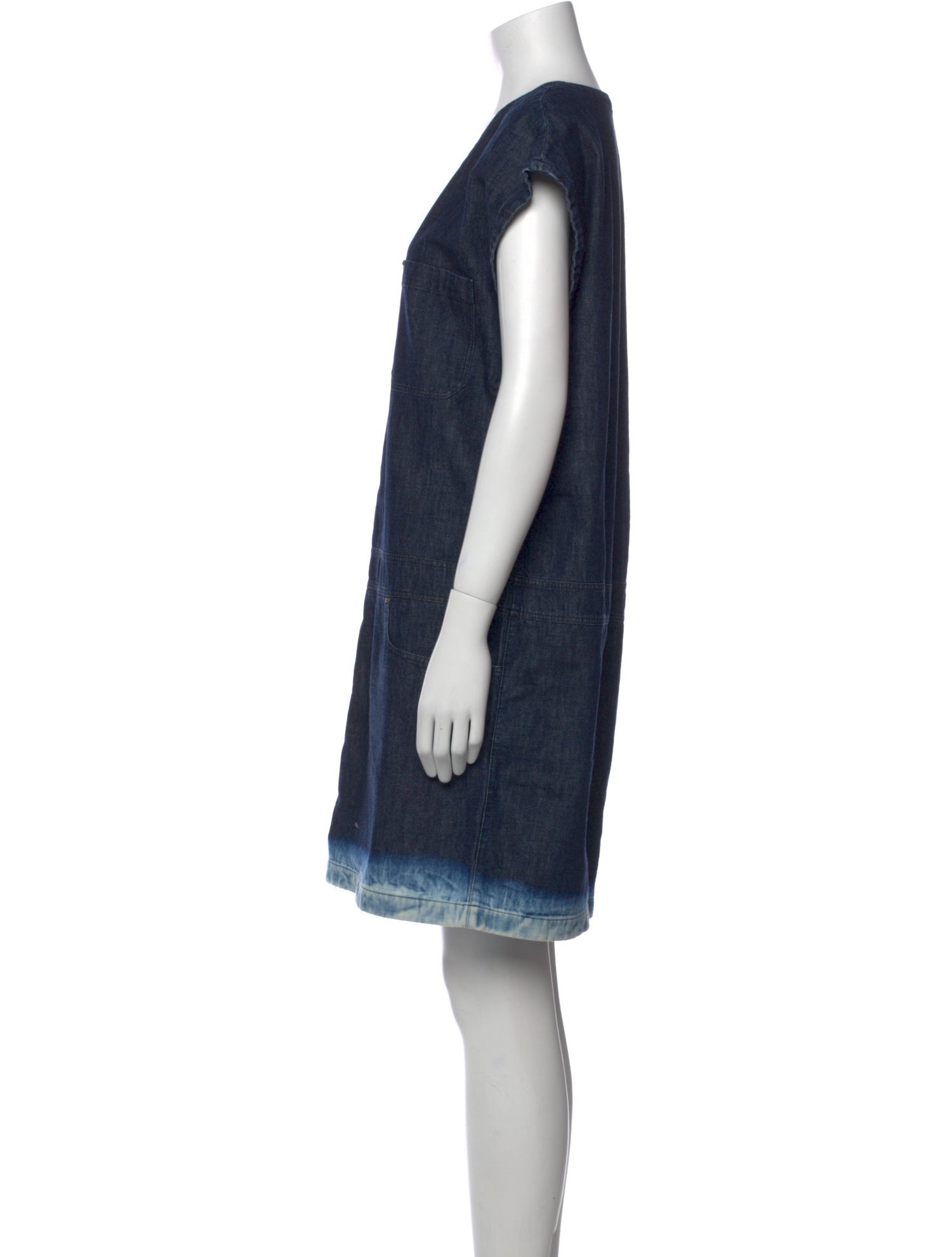 Tomas Maier V-Neck Mini Dress