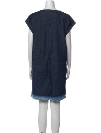 Tomas Maier V-Neck Mini Dress