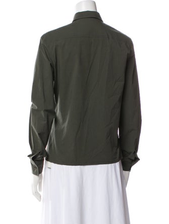 Tomas Maier Long Sleeve Button-Up Top