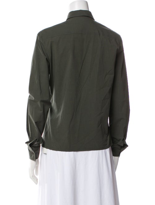 Tomas Maier Long Sleeve Button-Up Top