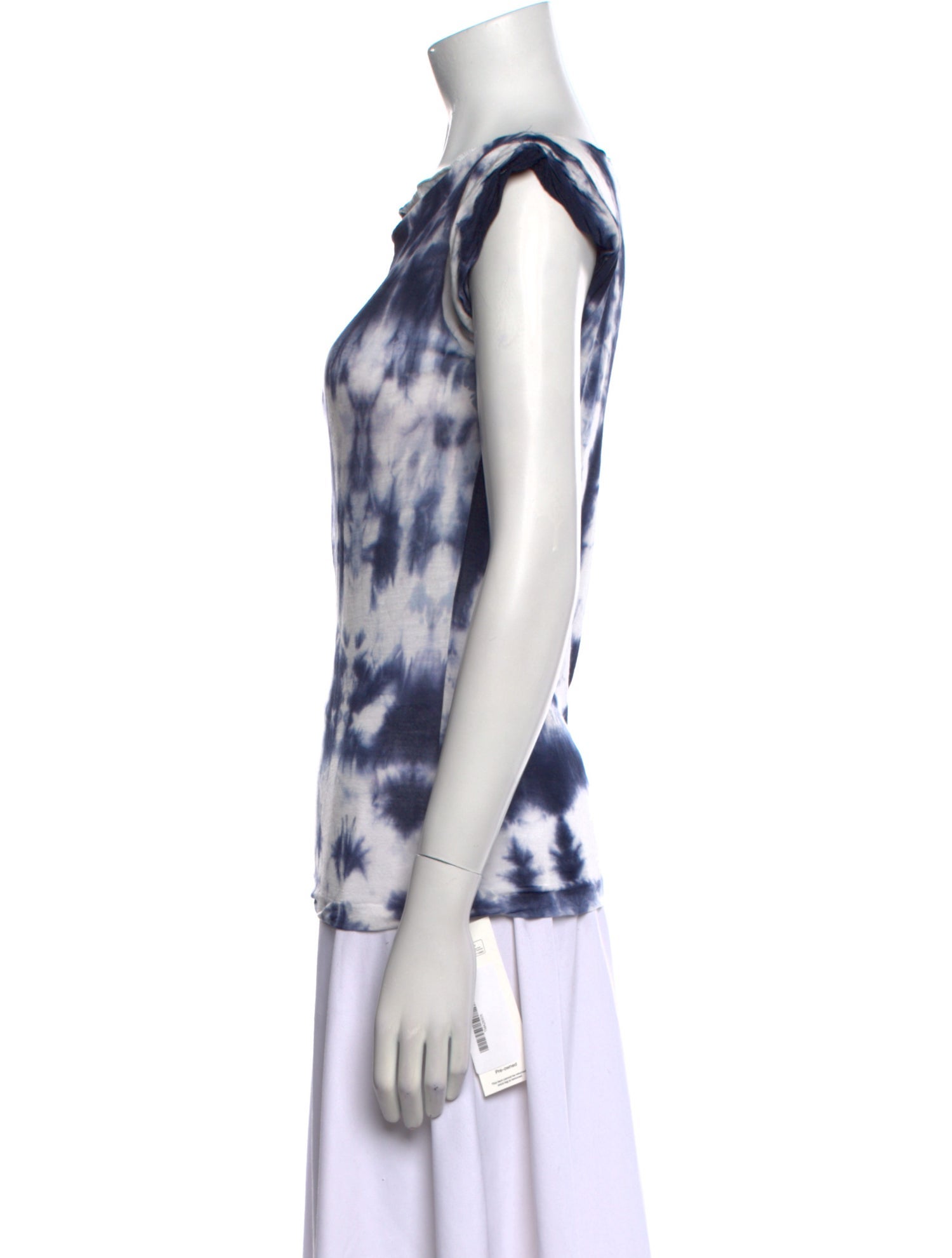 Tomas Maier Tie-Dye Print Bateau Neckline T-Shirt