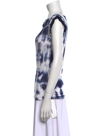 Tomas Maier Tie-Dye Print Bateau Neckline T-Shirt