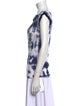 Tomas Maier Tie-Dye Print Bateau Neckline T-Shirt