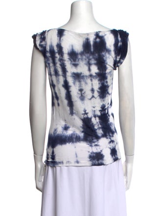 Tomas Maier Tie-Dye Print Bateau Neckline T-Shirt