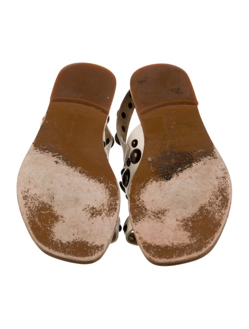 Tomas Maier Leather Printed Slingback Sandals