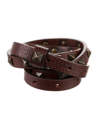 Tomas Maier Skinny Leather Waist Belt