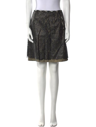 Tomas Maier Patterned Mini Skirt