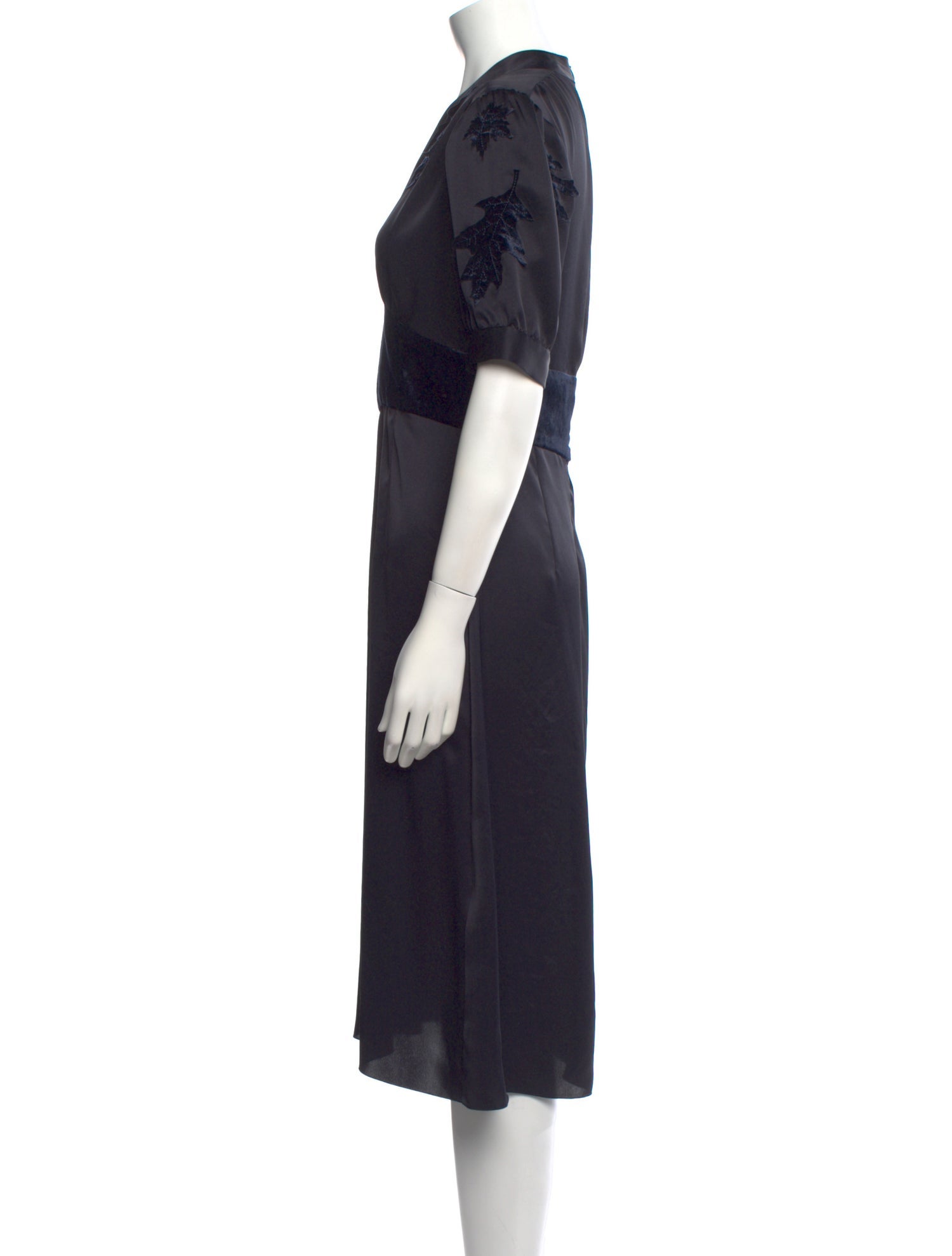 Tomas Maier V-Neck Midi Length Dress