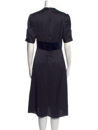 Tomas Maier V-Neck Midi Length Dress