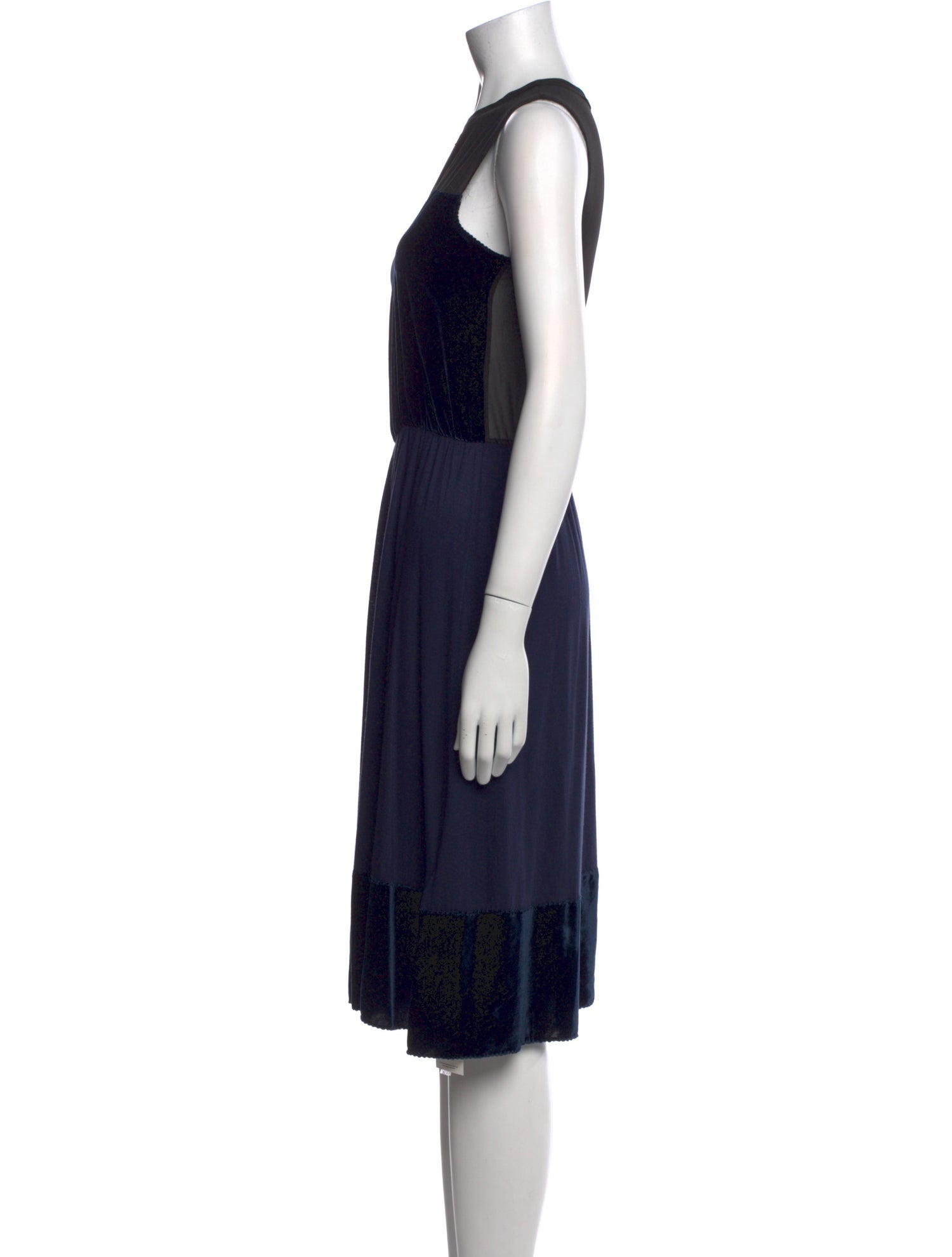 Tomas Maier Velvet Knee-Length Dress