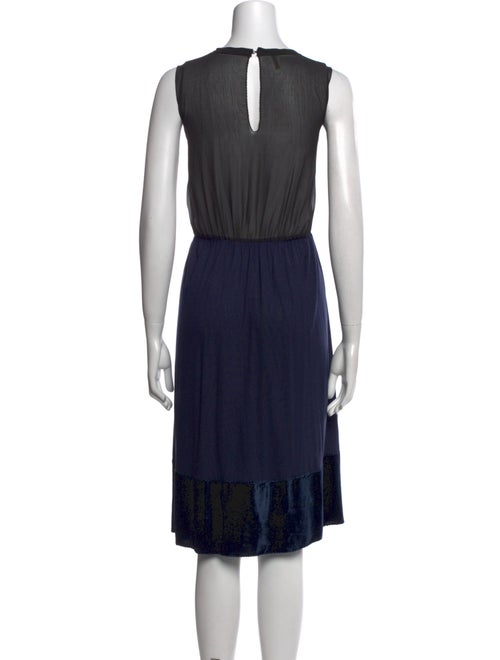 Tomas Maier Velvet Knee-Length Dress