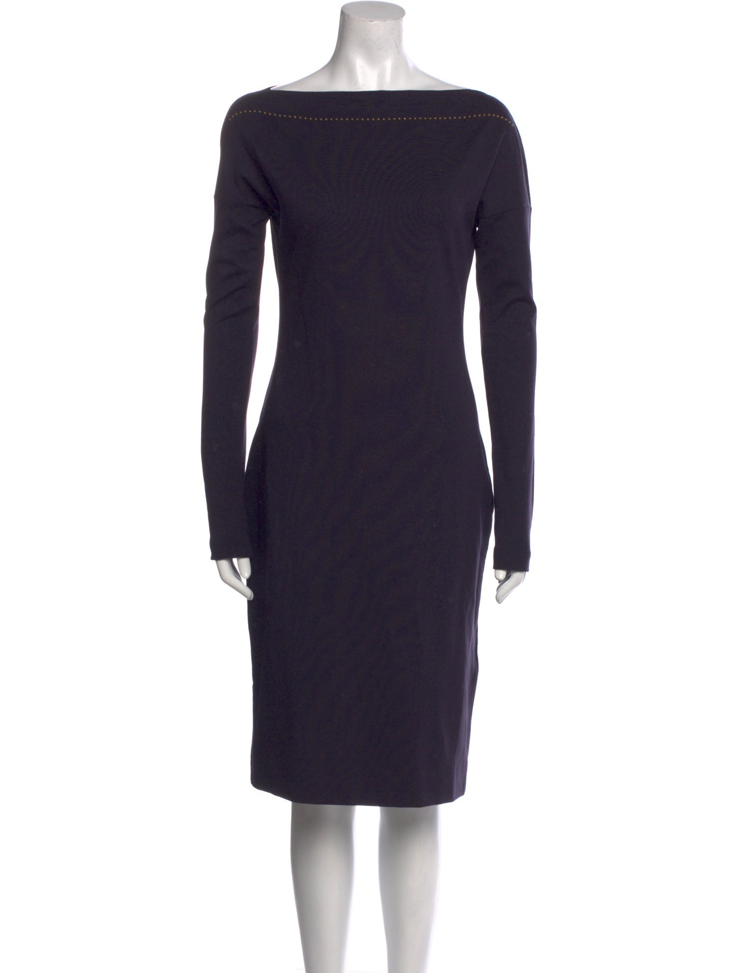 Tomas Maier Bateau Neckline Knee-Length Dress
