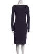 Tomas Maier Bateau Neckline Knee-Length Dress