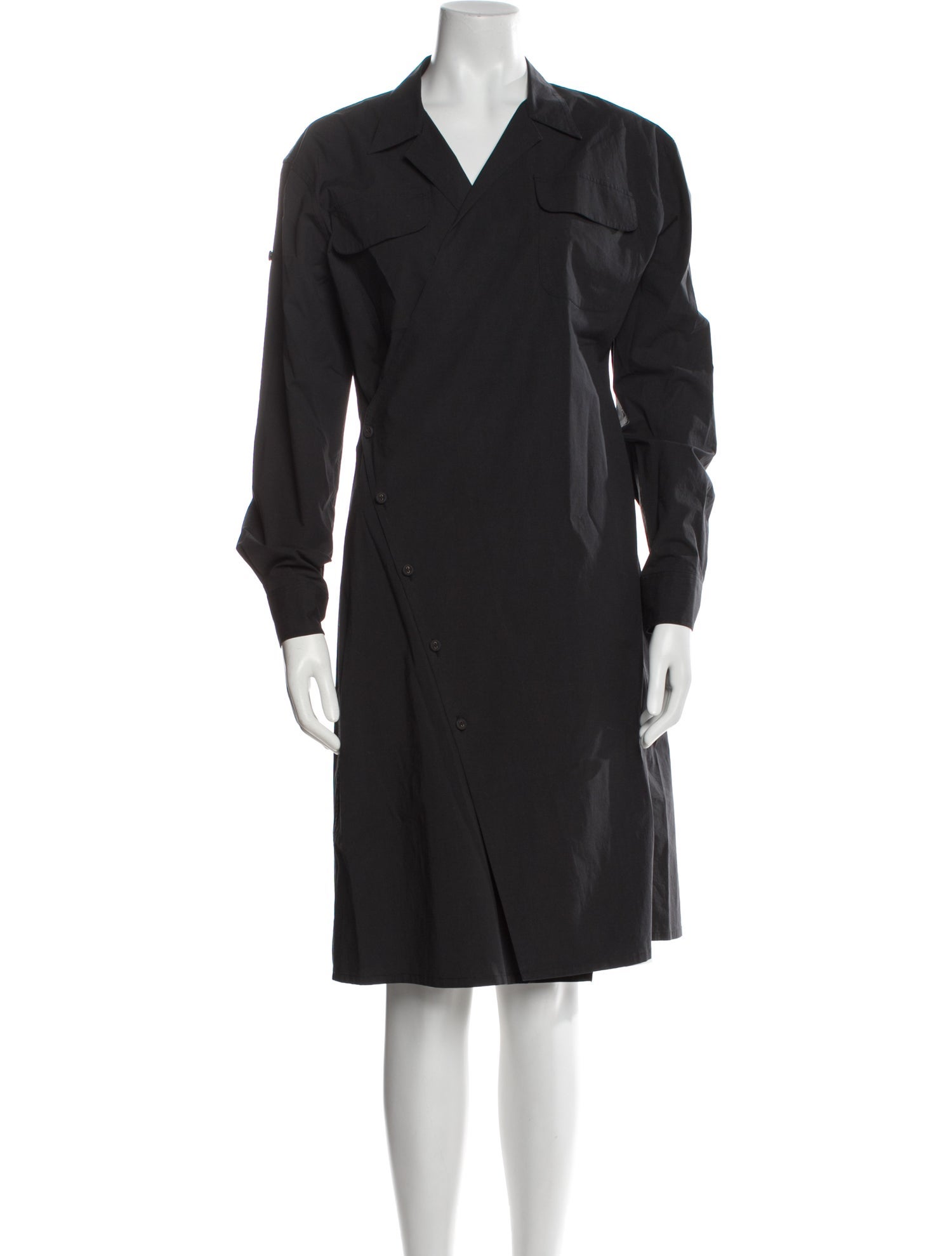 Tomas Maier V-Neck Midi Length Dress