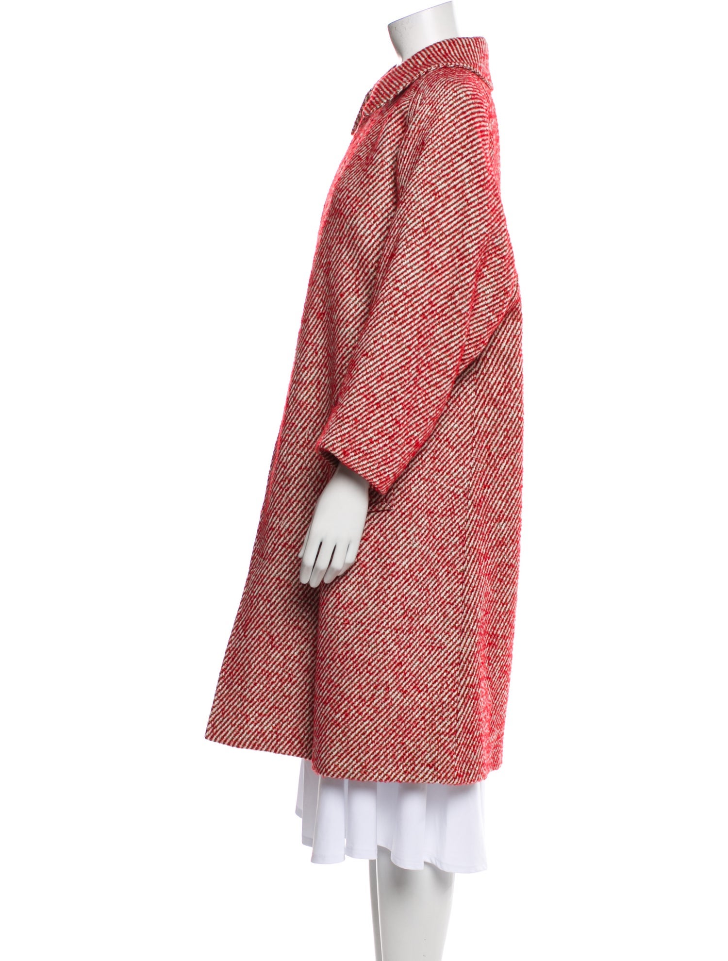 Tomas Maier Wool Tweed Pattern Coat