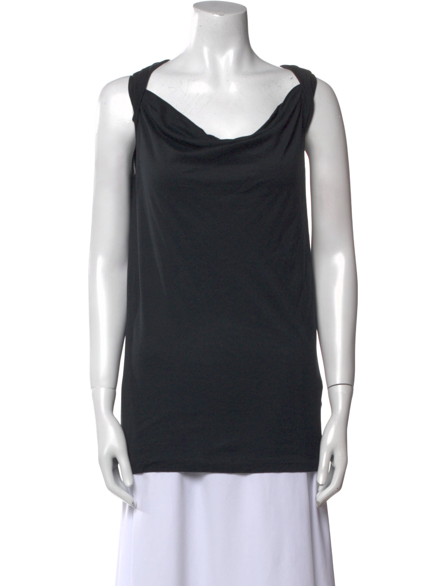 Tomas Maier Cowl Neck Sleeveless Top