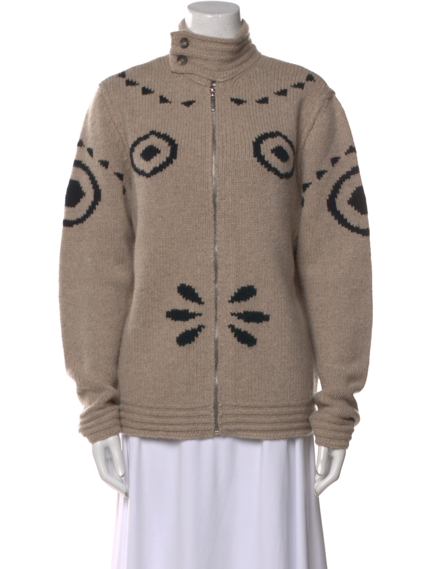 Tomas Maier Wool Graphic Print Sweater
