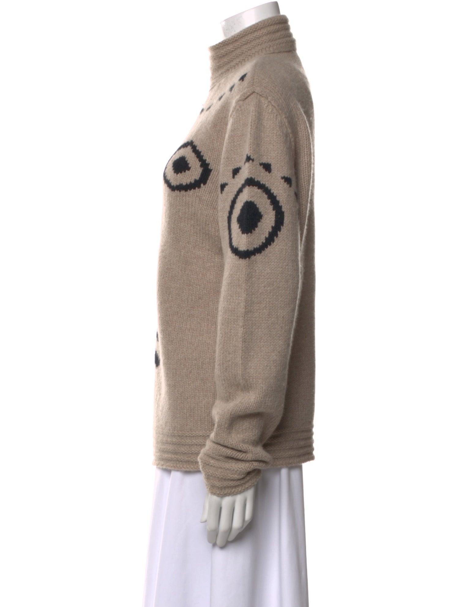 Tomas Maier Wool Graphic Print Sweater