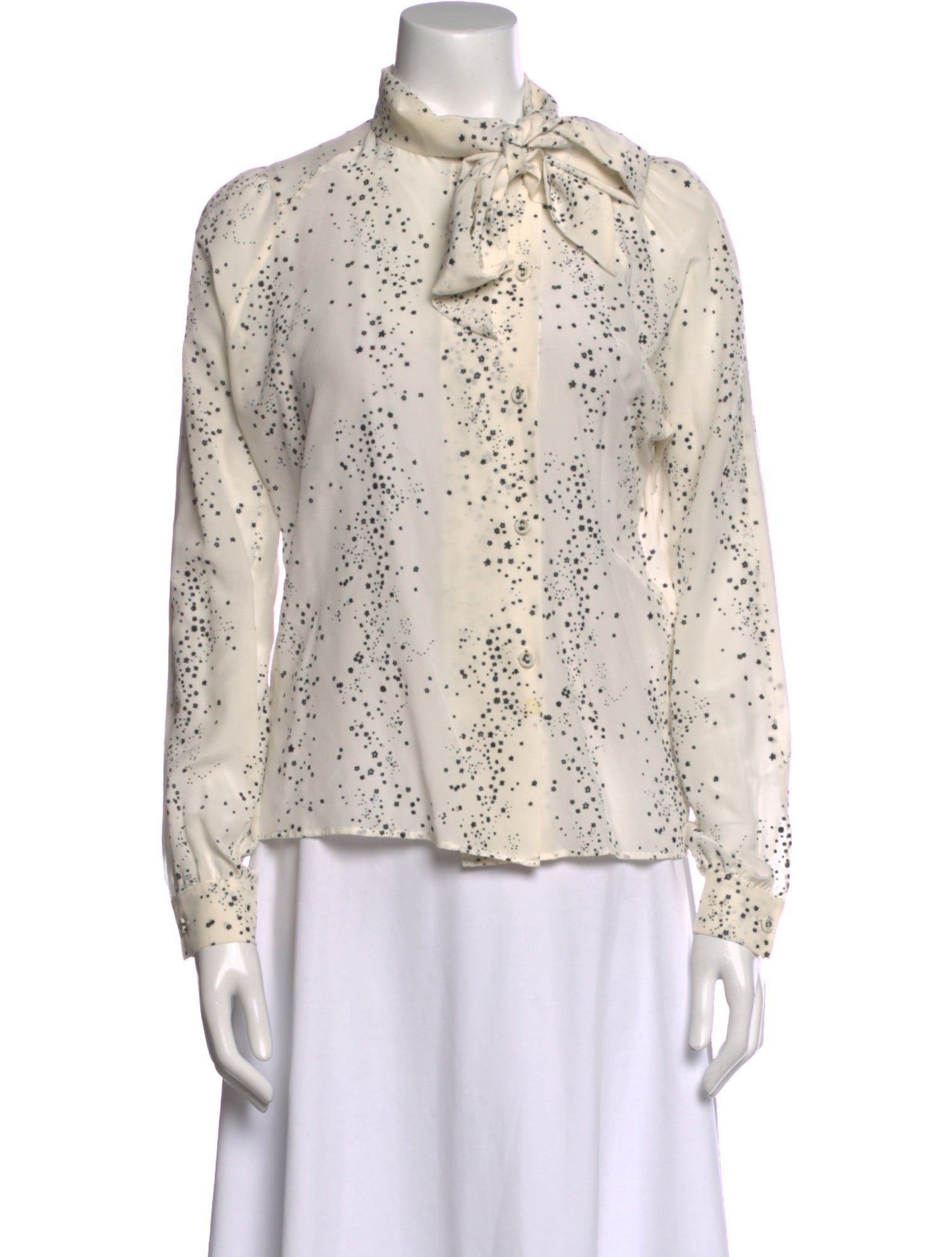 Tomas Maier Silk Floral Print Blouse