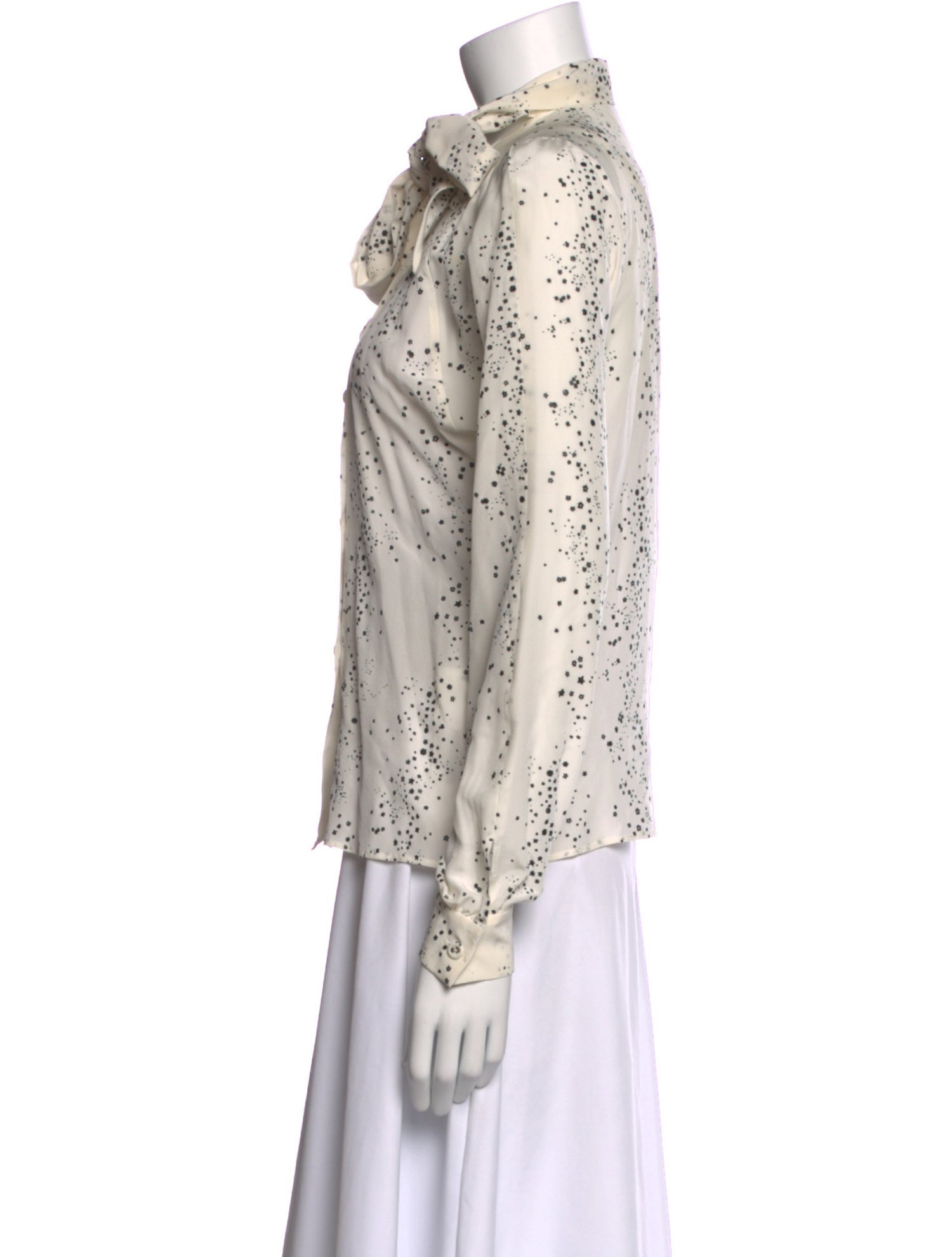 Tomas Maier Silk Floral Print Blouse