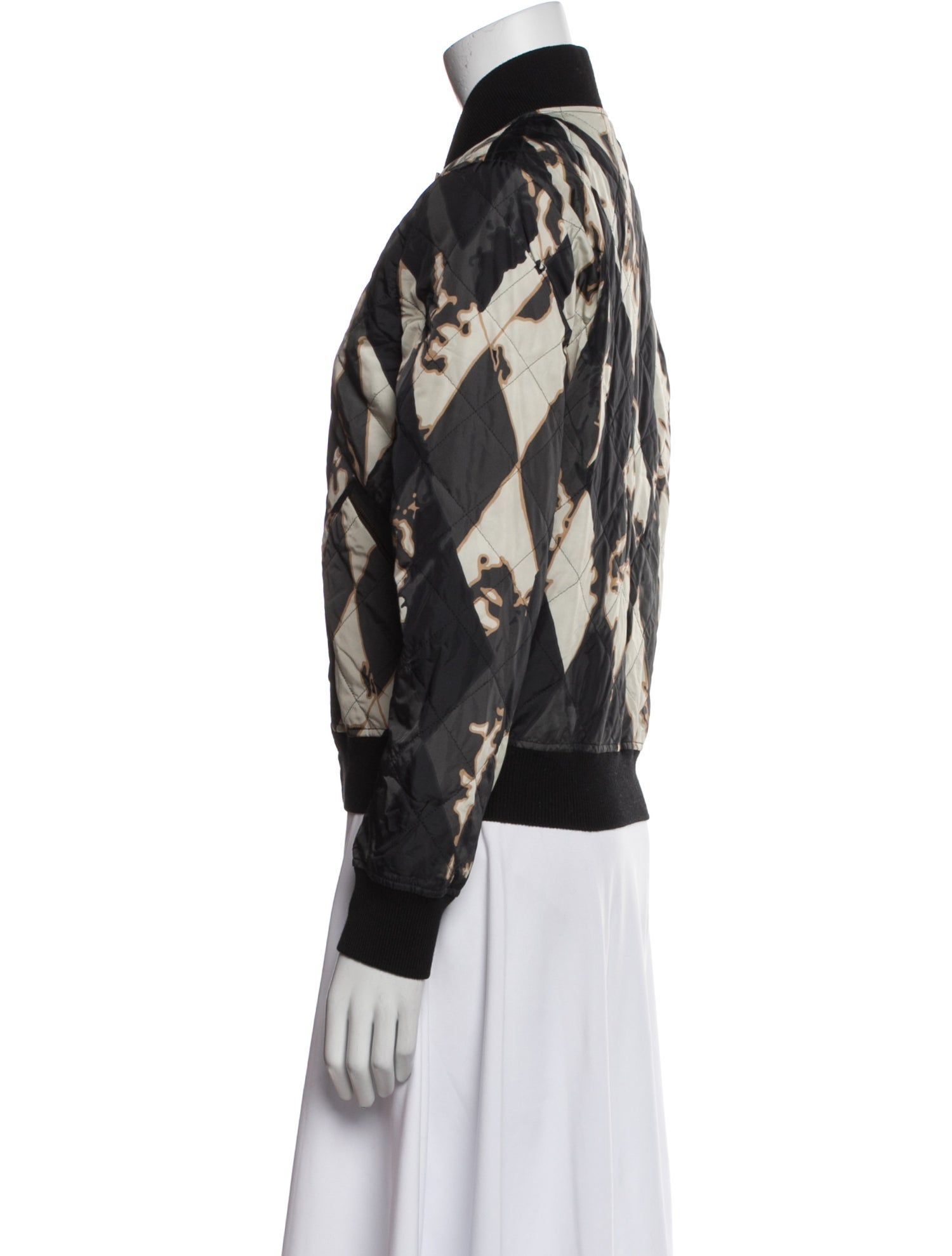 Tomas Maier Nylon Printed Bomber Jacket