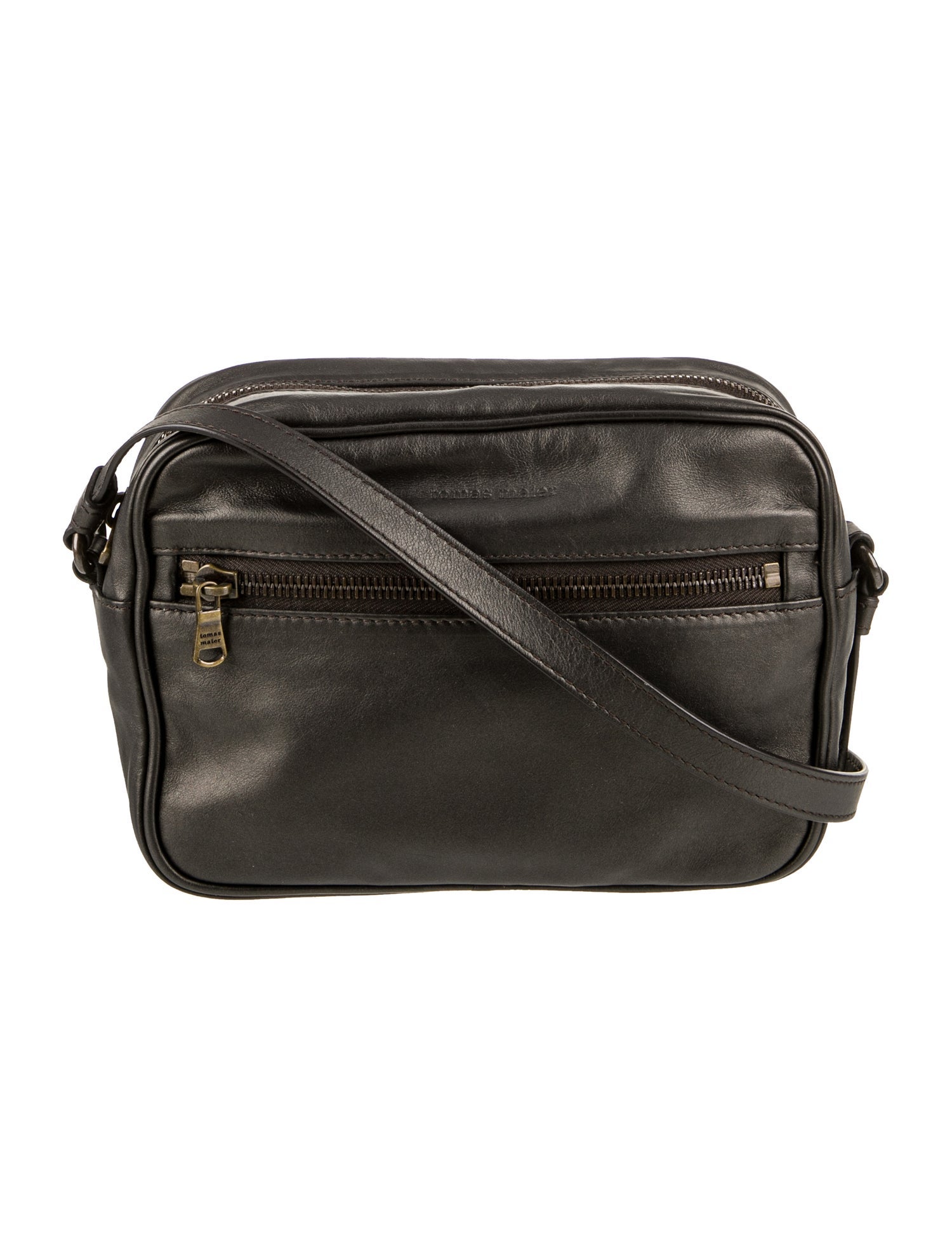 Tomas Maier Leather Crossbody Bag