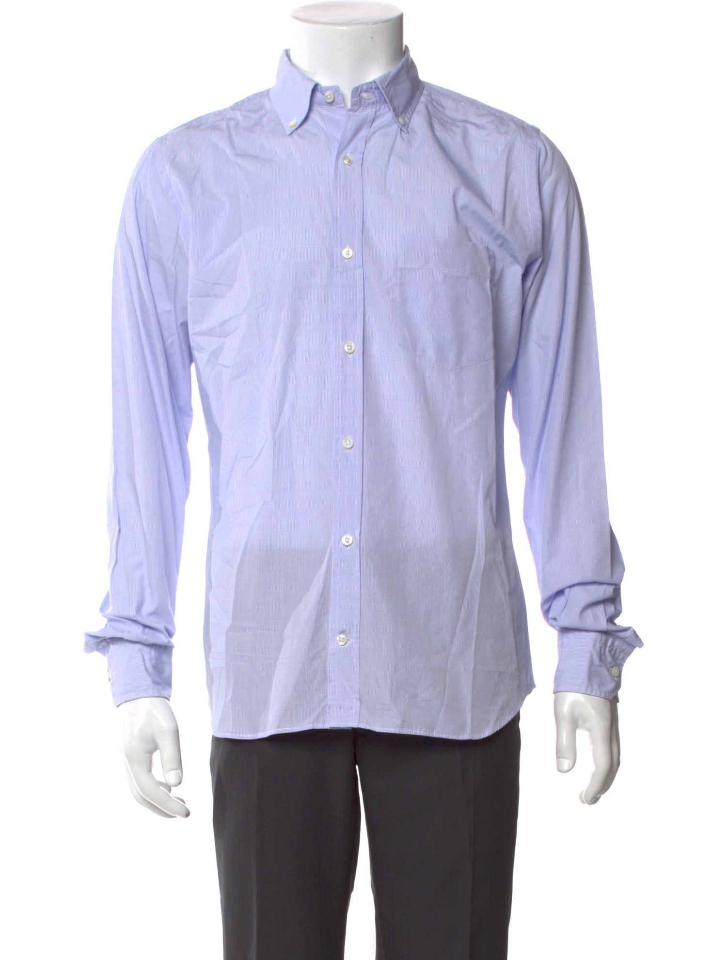 Tomas Maier Striped Long Sleeve Dress Shirt