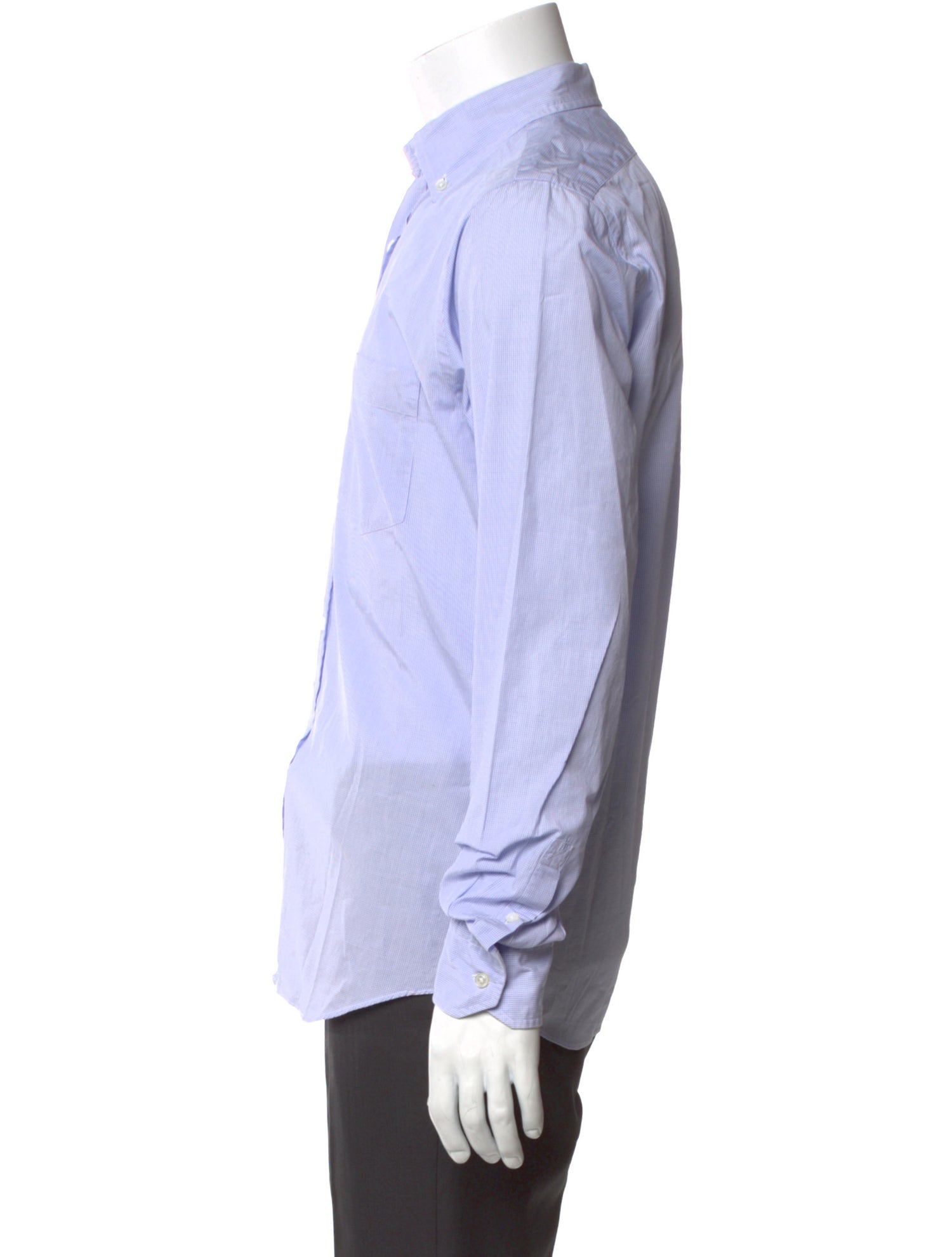 Tomas Maier Striped Long Sleeve Dress Shirt