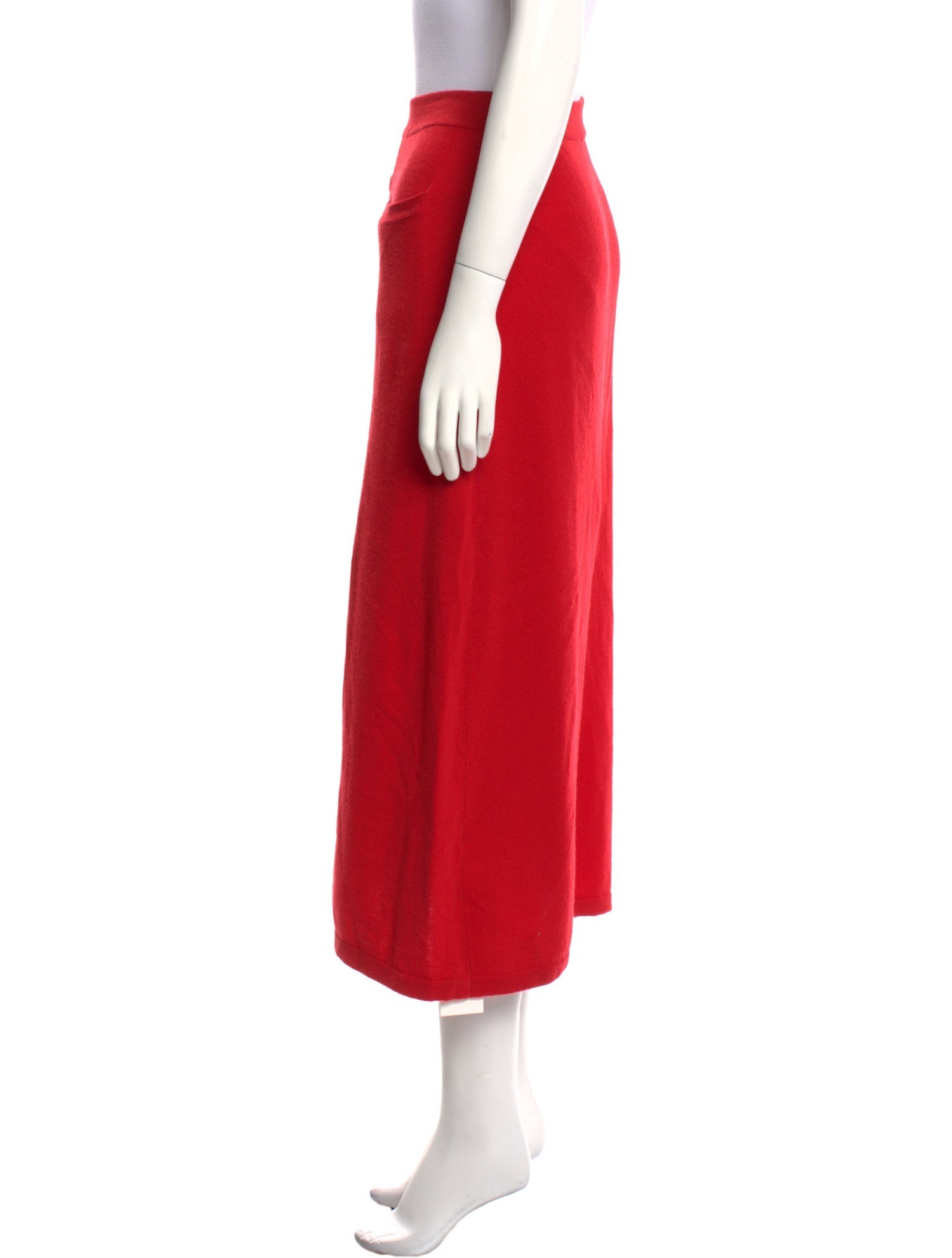 Tomas Maier Cashmere Midi Length Skirt