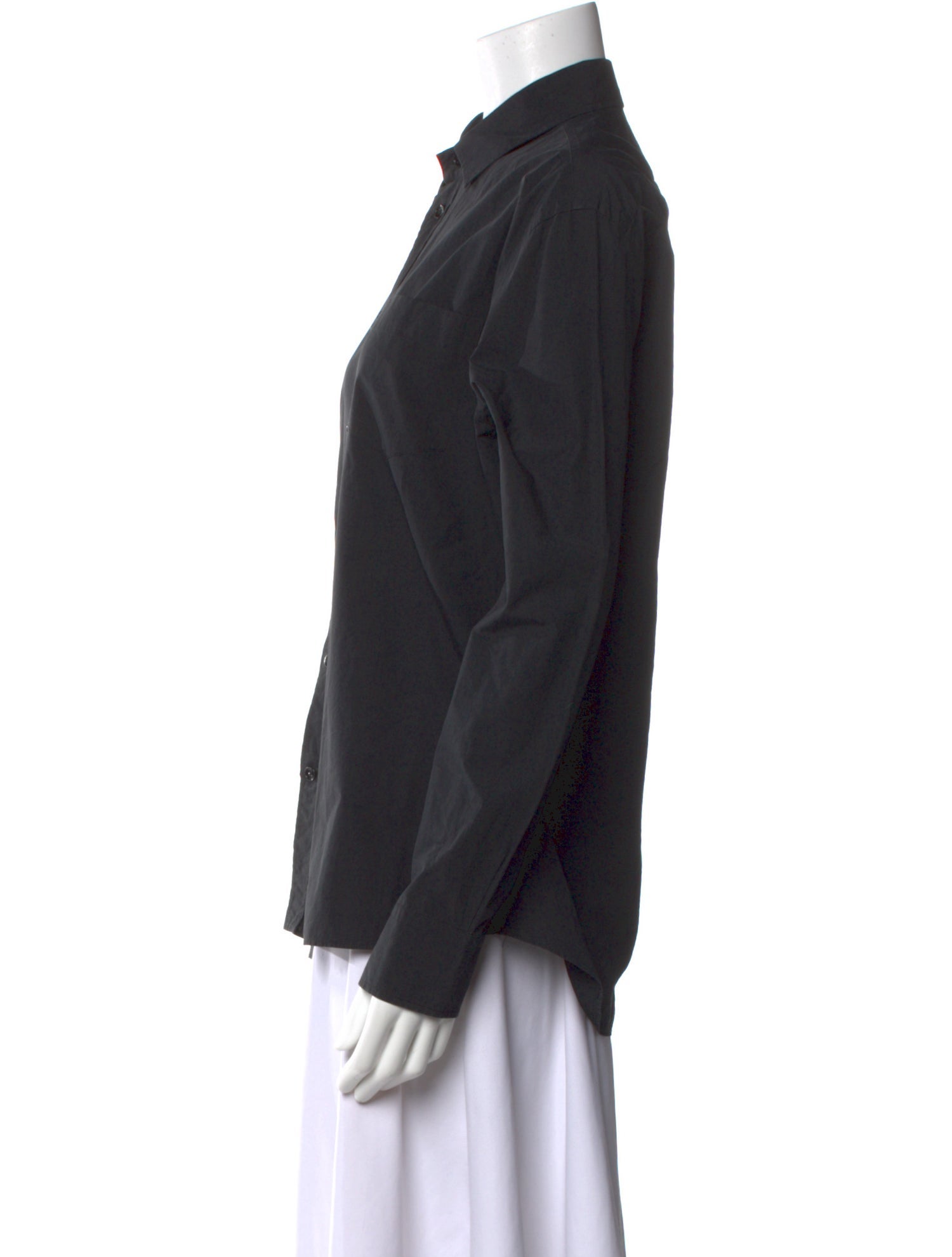 Tomas Maier Long Sleeve Button-Up Top