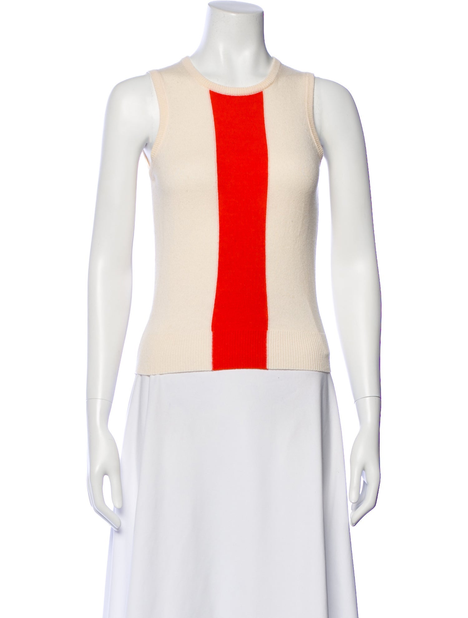 Tomas Maier Cashmere Colorblock Pattern Sweater