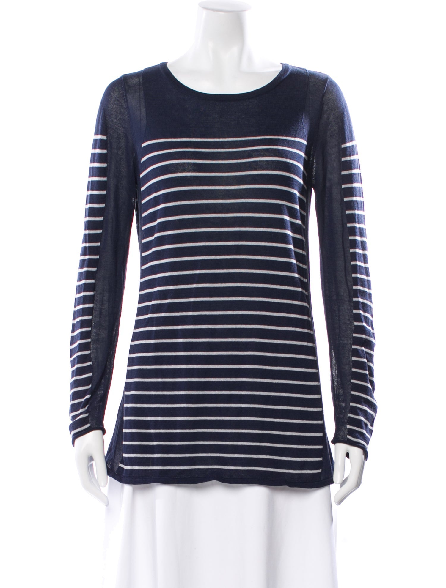 Tomas Maier Striped Crew Neck Top