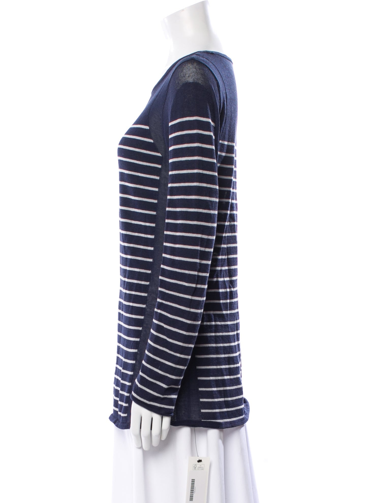 Tomas Maier Striped Crew Neck Top