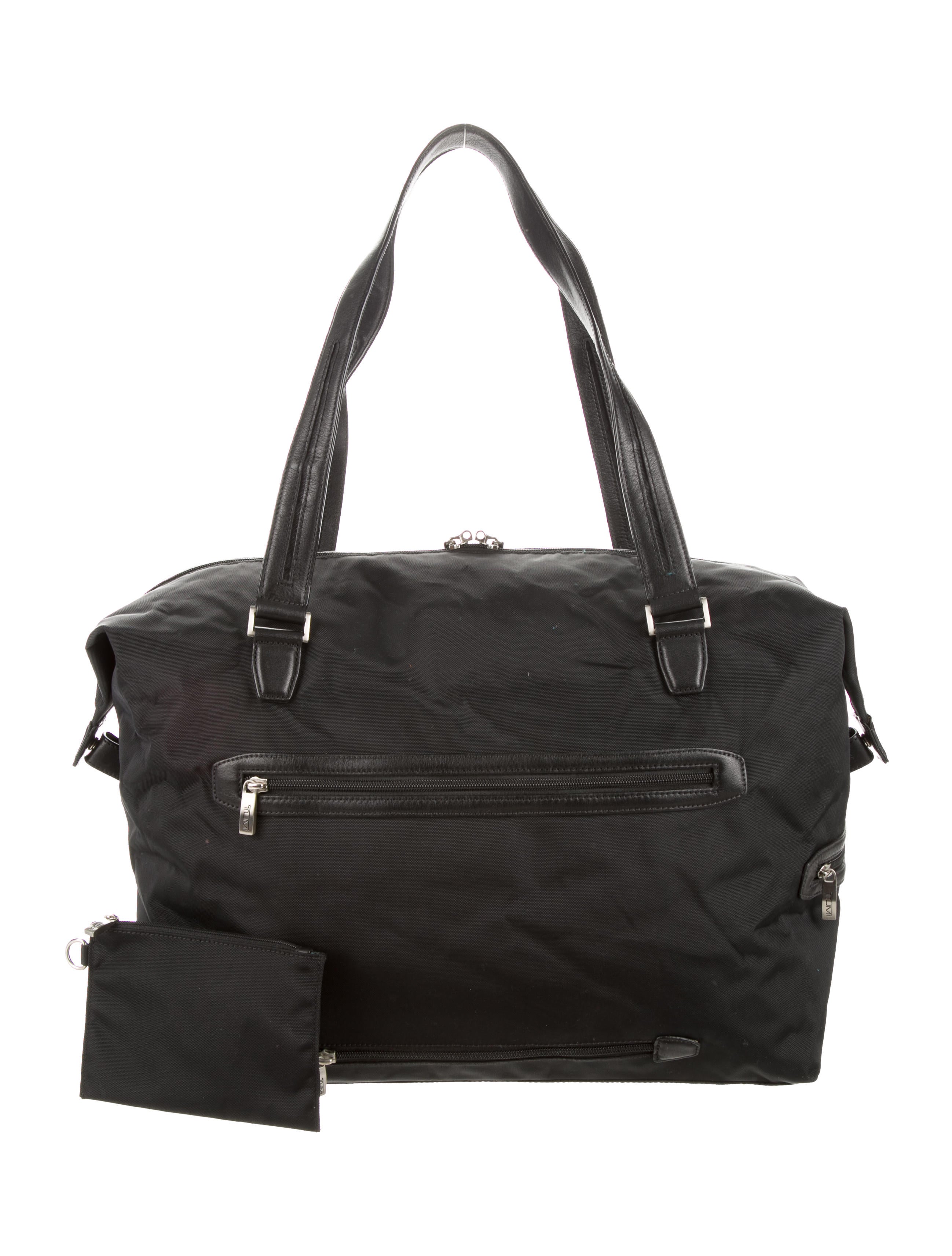 Tumi LeatherTrimmed Weekender Handbags TMI21024 The RealReal