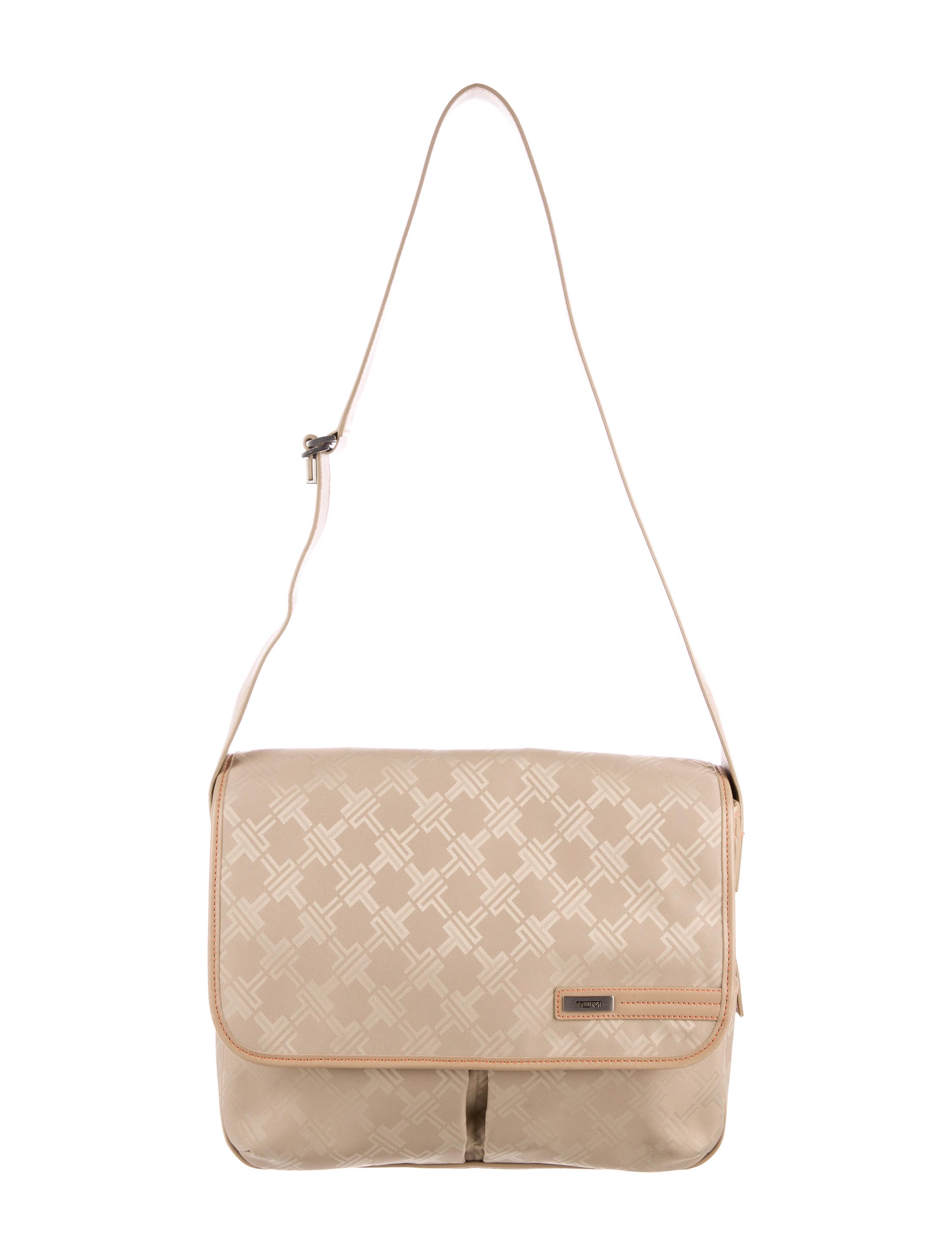 Tumi Monogram Flap Messenger Bag Handbags TMI21409 The RealReal