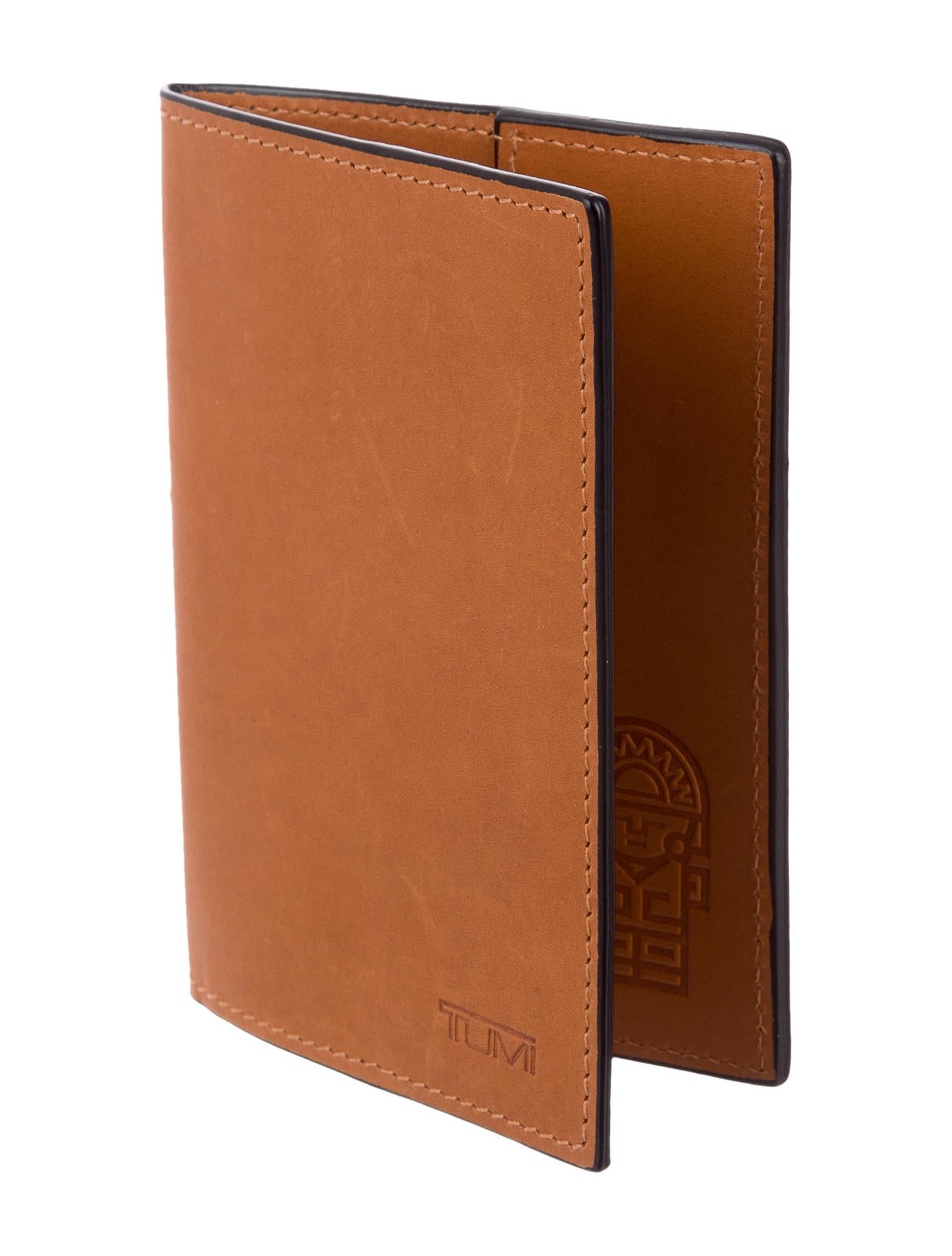 Tumi Leather Passport Holder Brown Travel, Accessories TMI21459