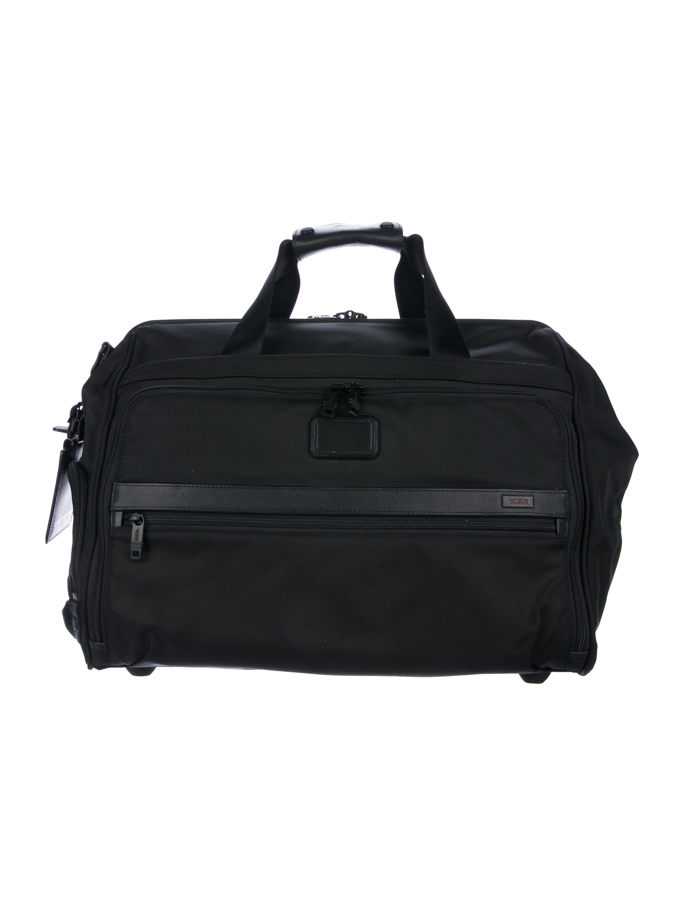 Tumi Alpha 2 Black Framed Soft Duffel Bag Black Weekenders Bags TMI22730 The RealReal