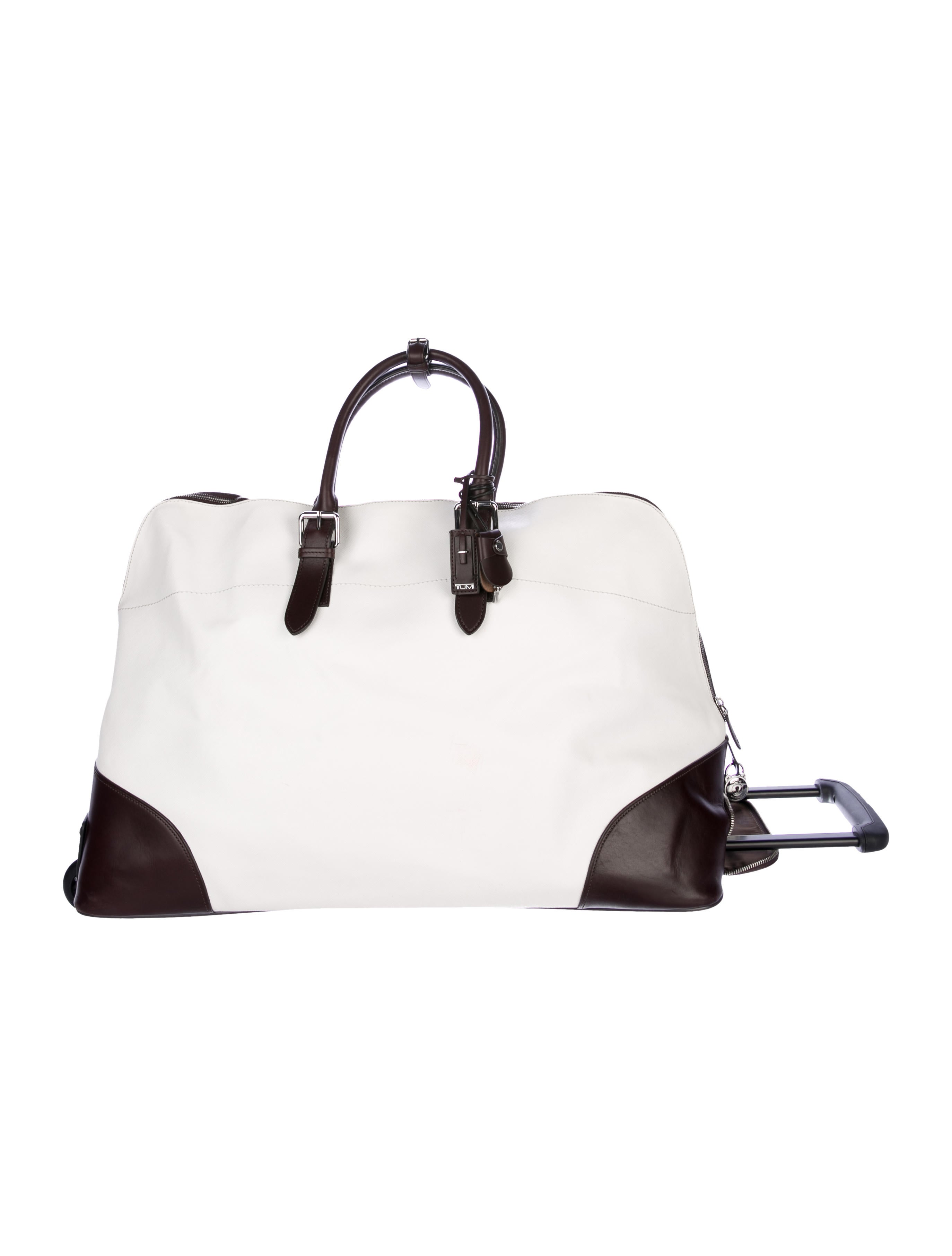 Tumi Saffiano Leather Rolling Duffle