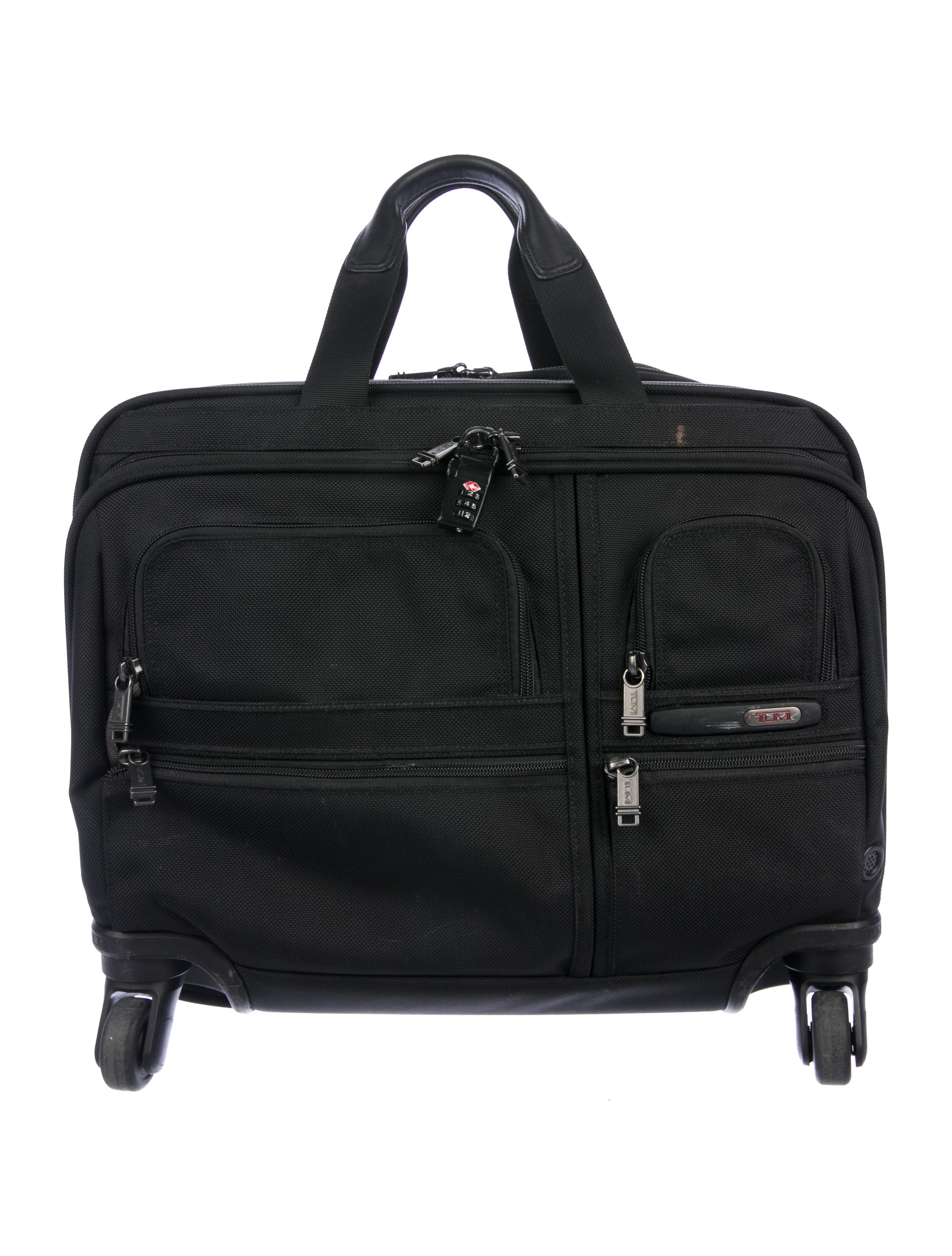 tumi 2 wheeled briefcase