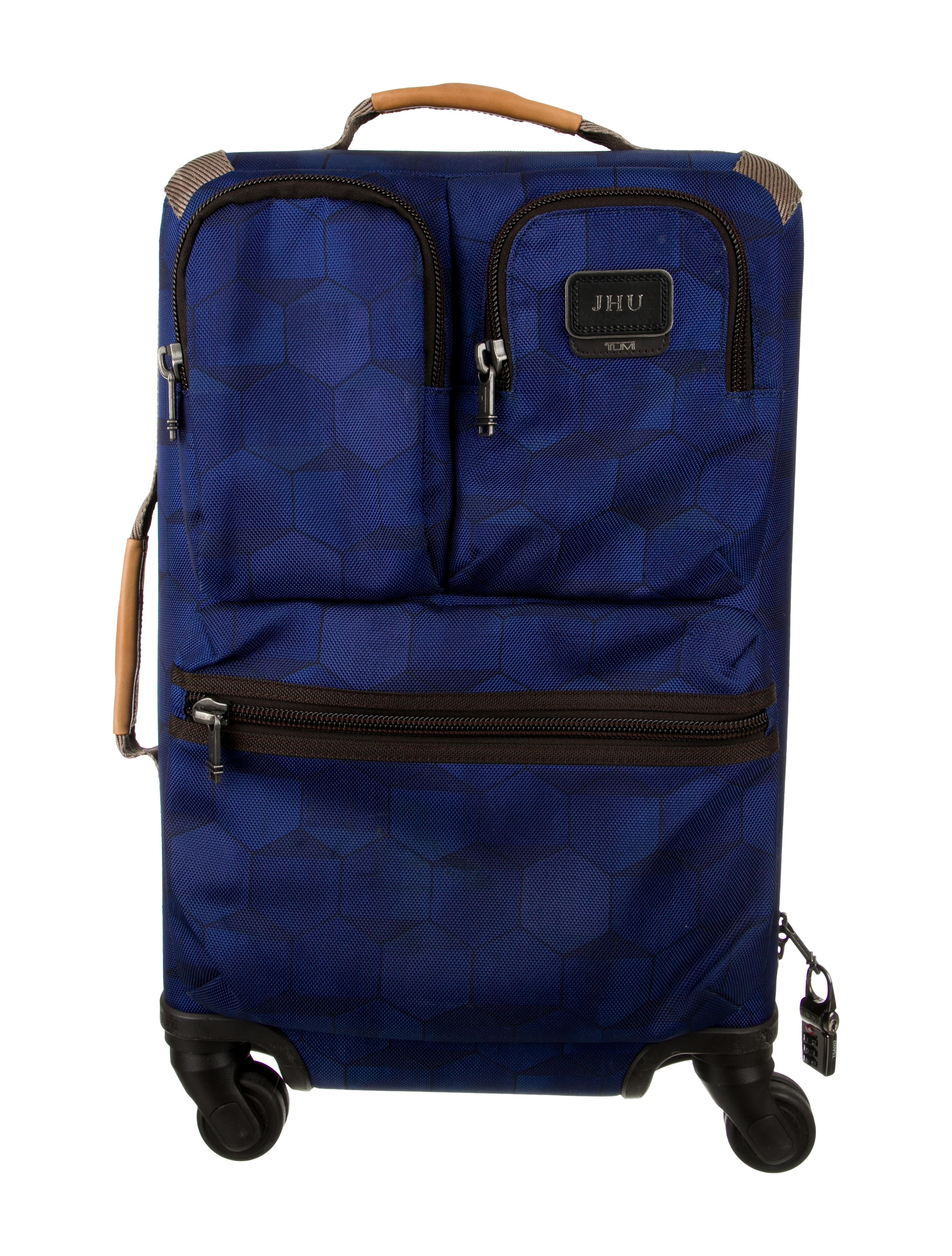 Tumi Leather Trimmed Alpha Bravo Suitcase Blue Suitcases, Luggage
