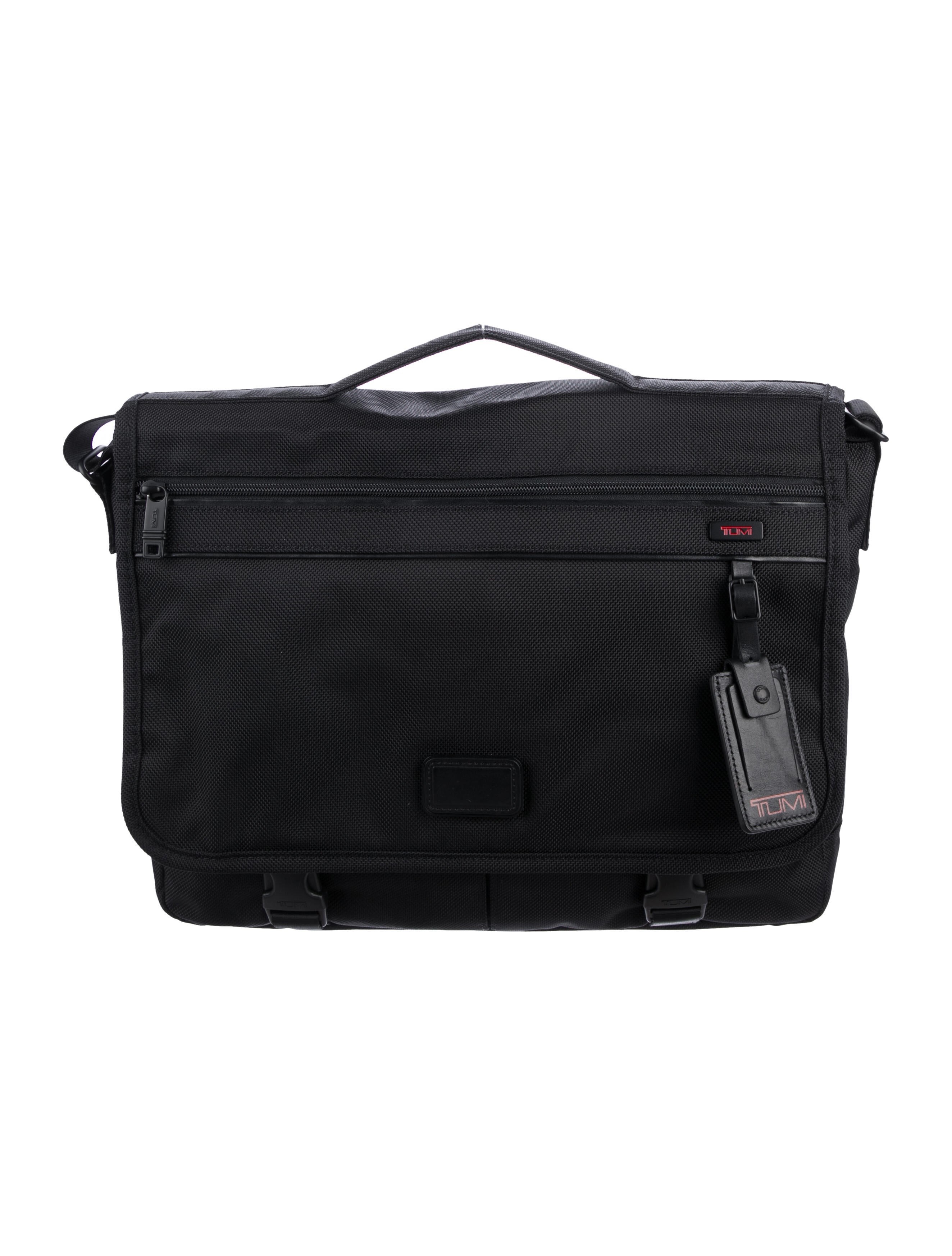 tumi nylon messenger bag